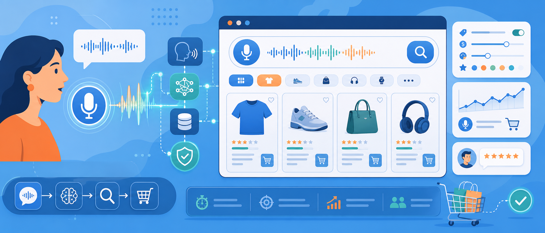 Voice search module illustration