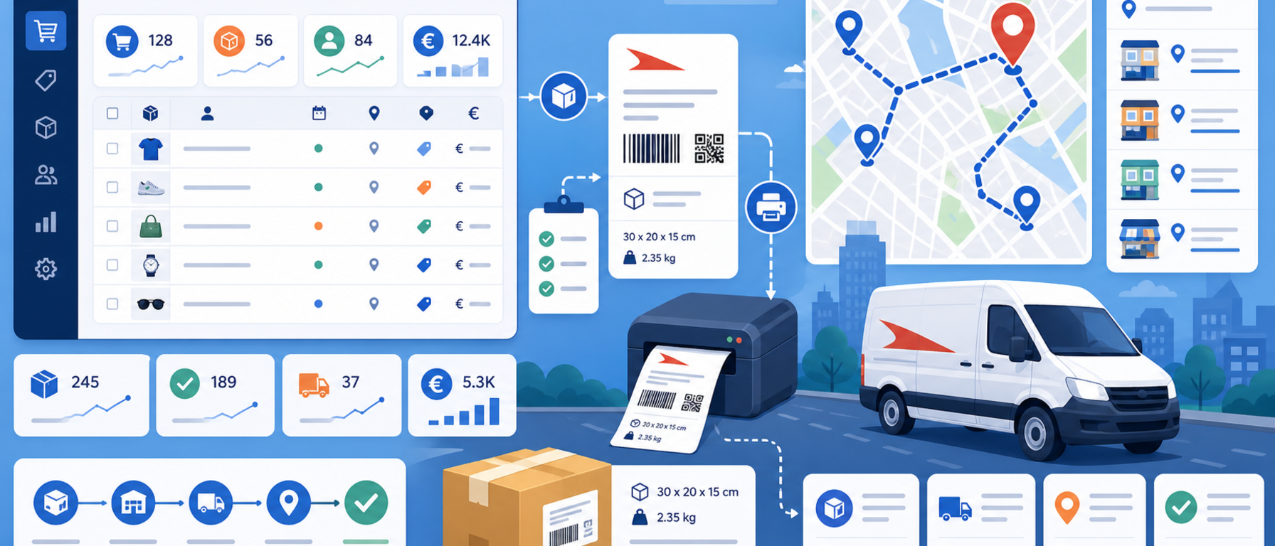 ACS courier integration illustration