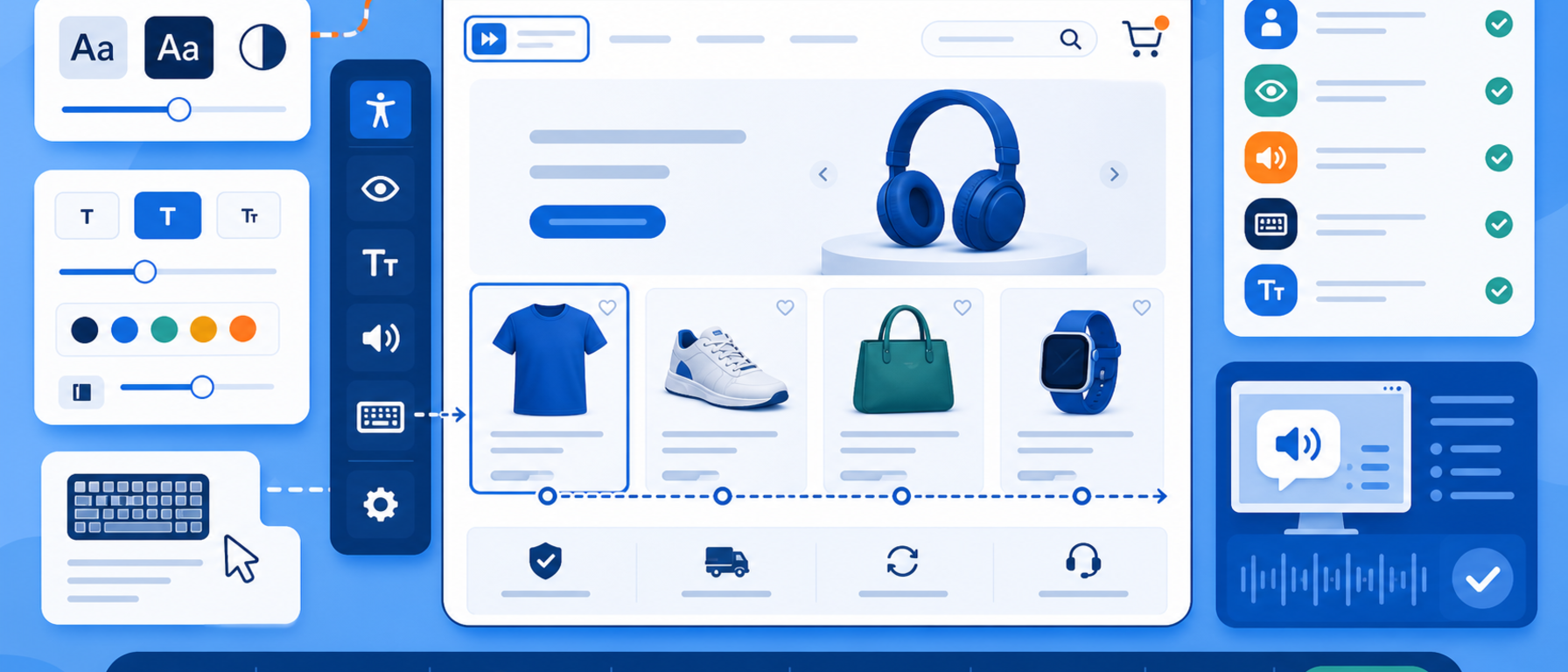 Accessibility toolbar module illustration